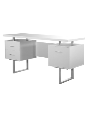 Modern Computer Desk - White - Everyroom