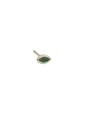 Emerald Marquise Stud (single)