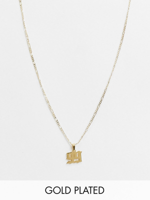Image Gang Necklace In Gold Filled With Year 99 Pendant