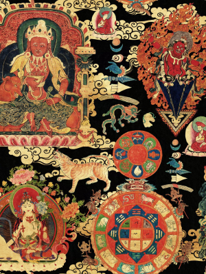 Tibetan Tapestry Metallic Edition Wallpaper