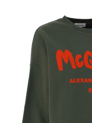 Alexander Mcqueen Graffiti Print Sweatshirt