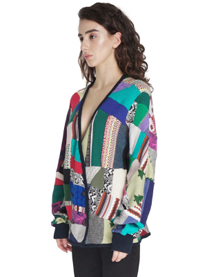 Long Patchwork Cardigan