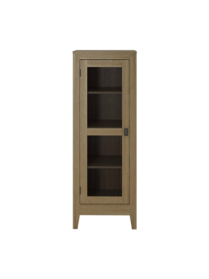 Coulwood Storage Cabinet With Mesh Door - Room & Joy