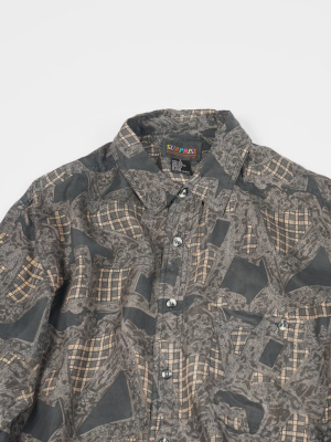 Silk Shirts Long Sleeve Patterned