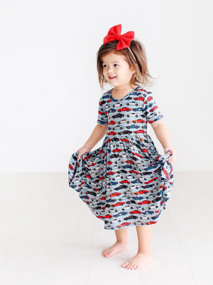 Miles Short Sleeve Twirl Dress