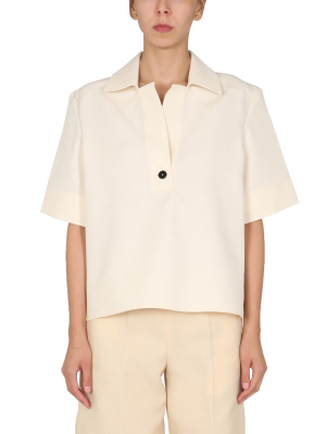 Jil Sander Button Detail Boxy Fit Blouse