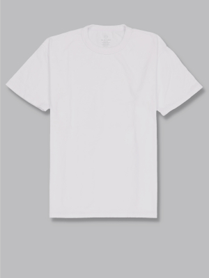 Men's Recycled Jersey Phys. Ed. Tee White