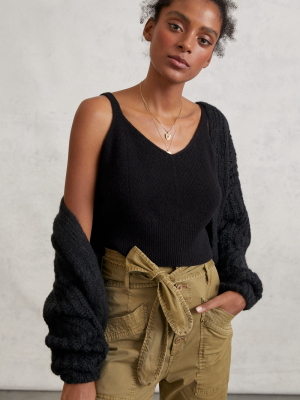 Cicely Cropped Cashmere Tan