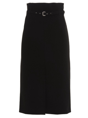 Redvalentino Belted Midi Skirt