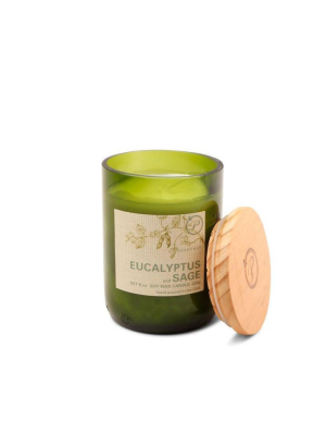 Eco 8 Oz Candle - Eucalyptus + Sage