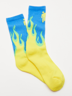 Billie Eilish Flame Crew Sock