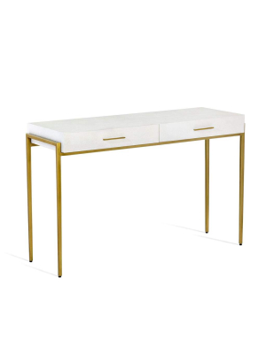 Interlude Home Morand Console/ Desk In Bone