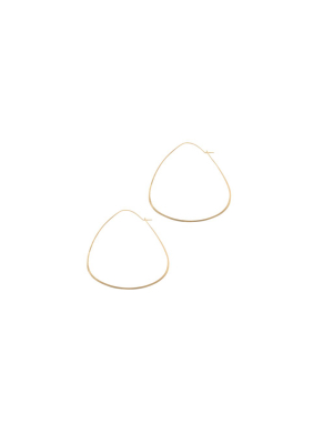 Triangle Hoops - Gold (l)