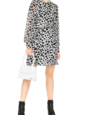 Msgm Dot Printed Mini Dress