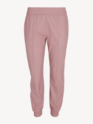 Blush Athletic Slim Fit Leather Jogger