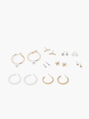 Variety Hoop & Stud Earring Set