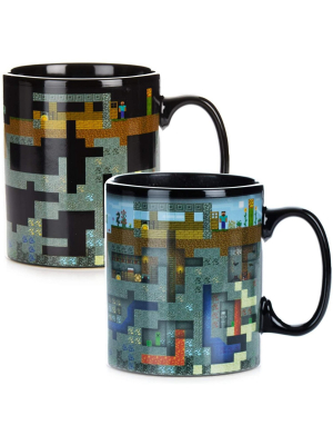 Paladone Products Ltd. Minecraft Xl Oversized 18.5oz Heat Change Ceramic Mug