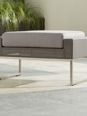 Dune Taupe Ottoman With Sunbrella ® Cushion