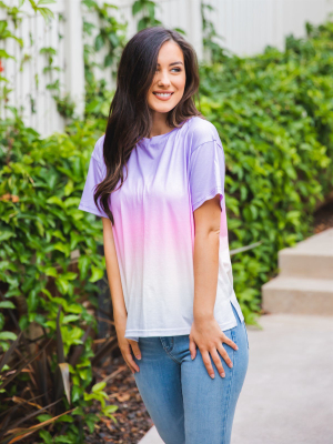 Rainbow Tee - Purple