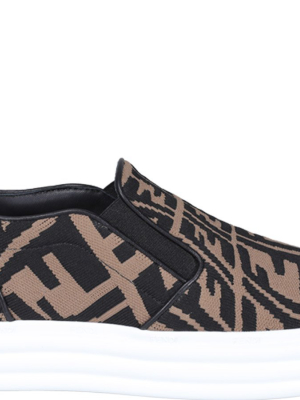 Fendi Ff Vertigo Motif Slip-on Sneakers