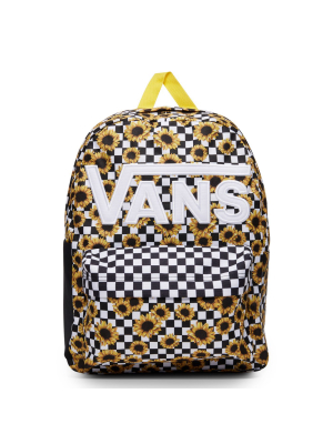 Customs Sunflowers Checkerboard Backpack