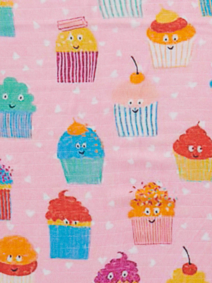 Cupcakes Bamboo Swaddle