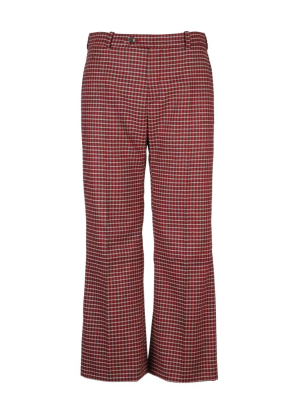 Chloé Checked Cropped Trousers