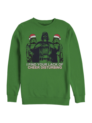 Men's Star Wars Darth Vader Stormtrooper Holiday Spirit Sweatshirt