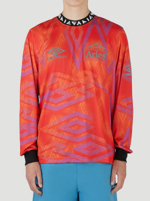 Aries X Umbro Football Jersey Long-sleeved T-shirt