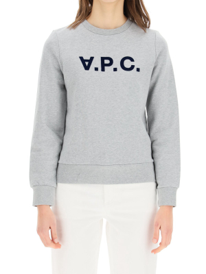 A.p.c. Viva Logo Flocked Sweatshirt