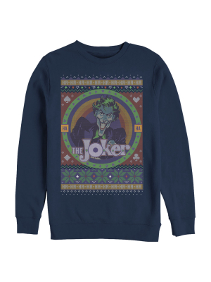 Men's Batman Ugly Christmas Joker Sweatshirt