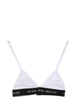 Gcds Logo Print Triangle Bra