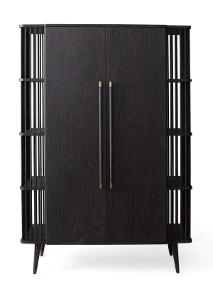 Global Views Arbor Tall Cabinet - Smoke