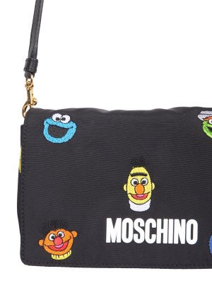 Moschino Sesame Street Embroidered Crossbody Bag