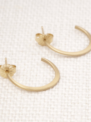 Crescent Hoop Earrings