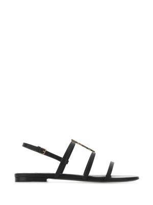 Saint Laurent Cassandra Flat Sandals