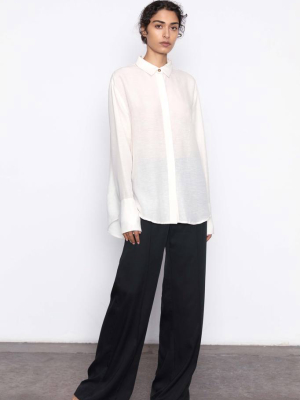 Oriol Oversized Shirt - Ivory