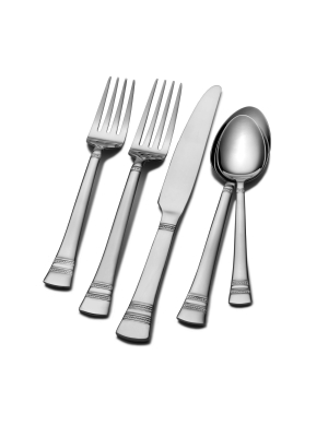 International 34pc Stainless Steel Kensington Silverware Set