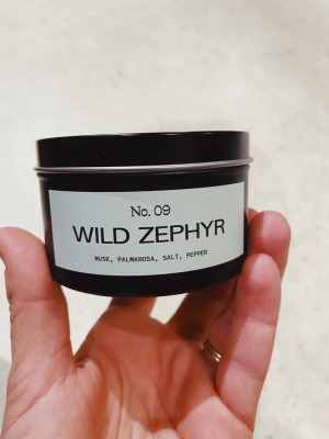 Wild Zephyr Travel Candle