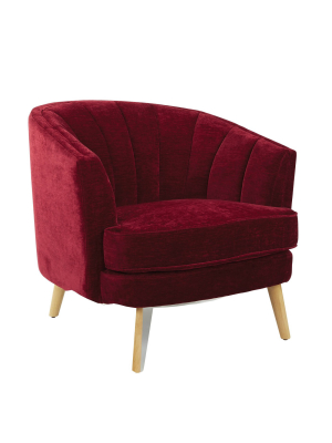 Kathleen Accent Chair Red - Osp Home Furnishings