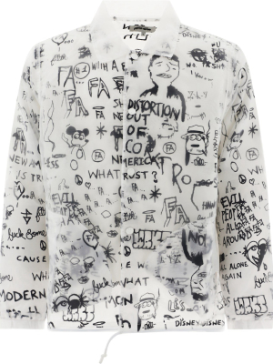 Fucking Awesome Distortion Print Coach Jacket