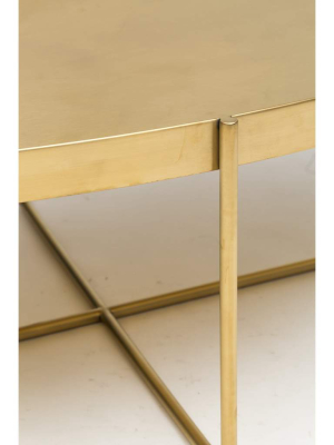 Gaultier Oval Coffee Table, Gold