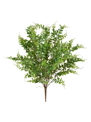 Vickerman 20" Uv Coated Green Royal Fern Bush.