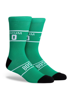 Nba Boston Celtics Hi-wire Crew Socks - L