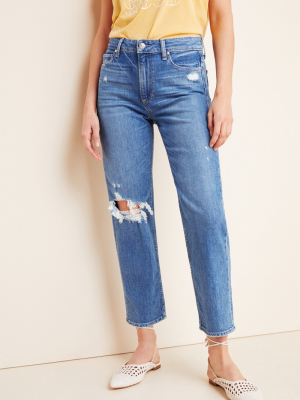 Paige Noella Ultra High-rise Cropped Straight Jeans