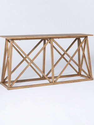 Copperton Wood X Base Console Table - Threshold™ Designed With Studio Mcgee