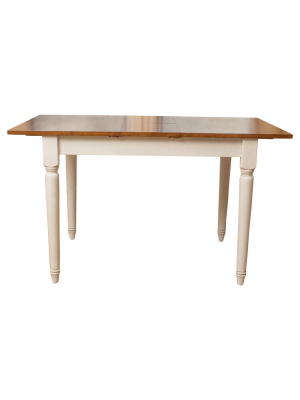 Clearwater Dining Table W/ Leaf Extension Dark Oak/white - Christopher Knight Home