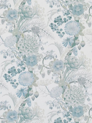 Carlotta Wallpaper In Pastel Gray From The Manarola Collection By Osborne & Little