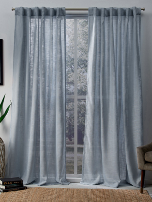 Bella Light Filtering Window Curtain Panel - Exclusive Home