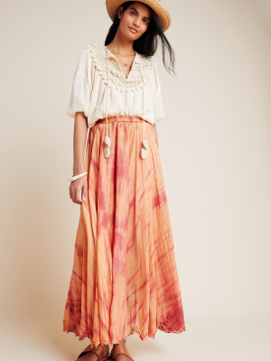 Rochelle Silk Maxi Skirt